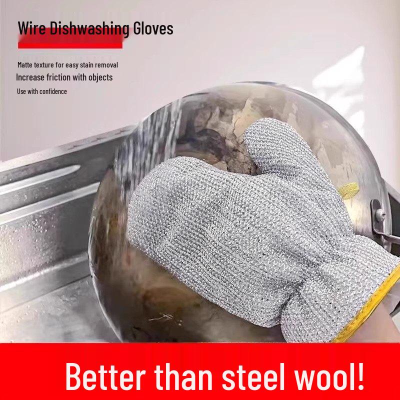 ZISIZ Steel Wire Cleaning Gloves