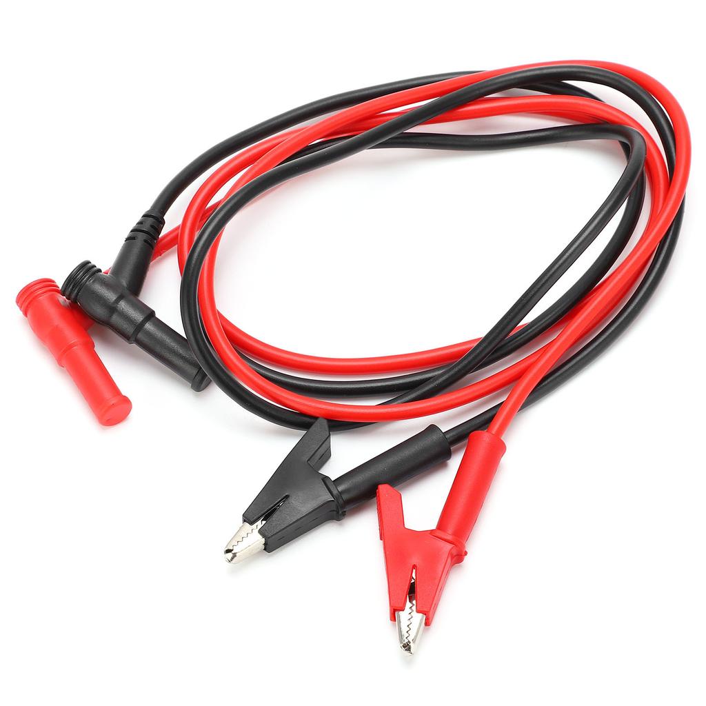 P08 4mm Multimeter Test Line DIY Plug to Clip Testing Cable for Car Diagnosis Testing