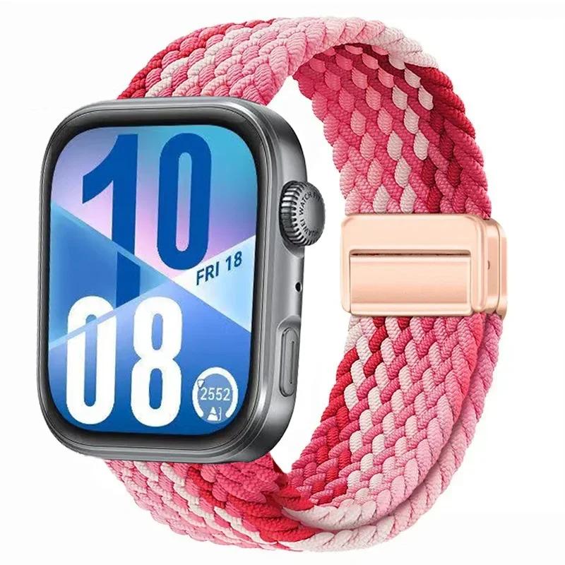 Magnetic Braided Strap for Huawei Watch Fit 4 Pro 3 Nylon Loop Correa Sports Bracelet for Huawei Fit3 Fit4 4Pro Band Accessories