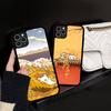 Line CARTOON P-PuppyS Phone Case For IPhone 11 12 13 14 15 16 17 Pro Max Plus PC+TPU Shockproof Shell