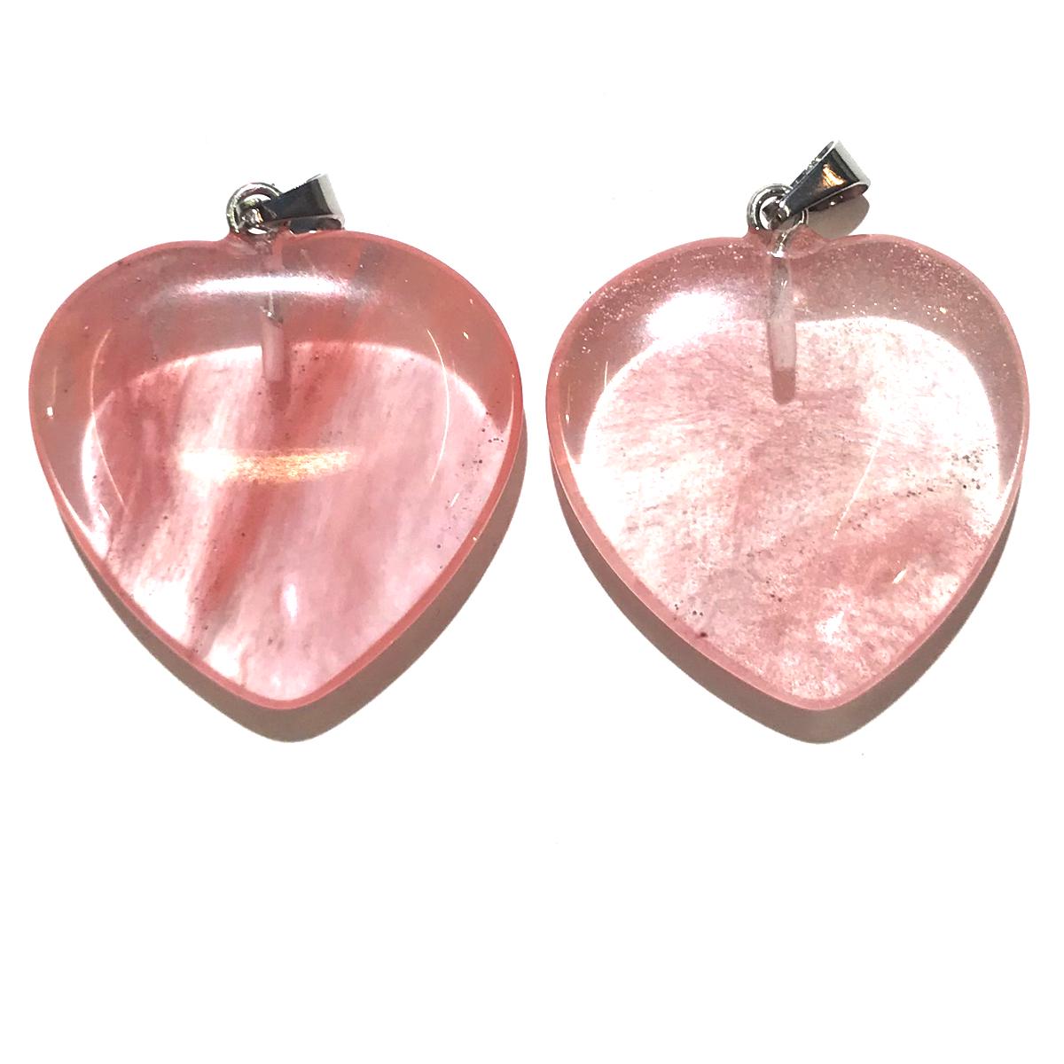 

2 шт., кулон с кристаллами исцеления Рейки, энергетические подвески в форме сердца из натурального камня, богемные подвески для женщин и мужчин для самостоятельного изготовления ювелирных изделий, аксессуаров, подарков на праздники 2Pcs/16mm