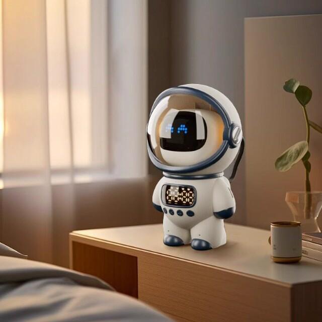 Smart AI Voice Robot Speaker: Children s Alarm Clock & Gift белый