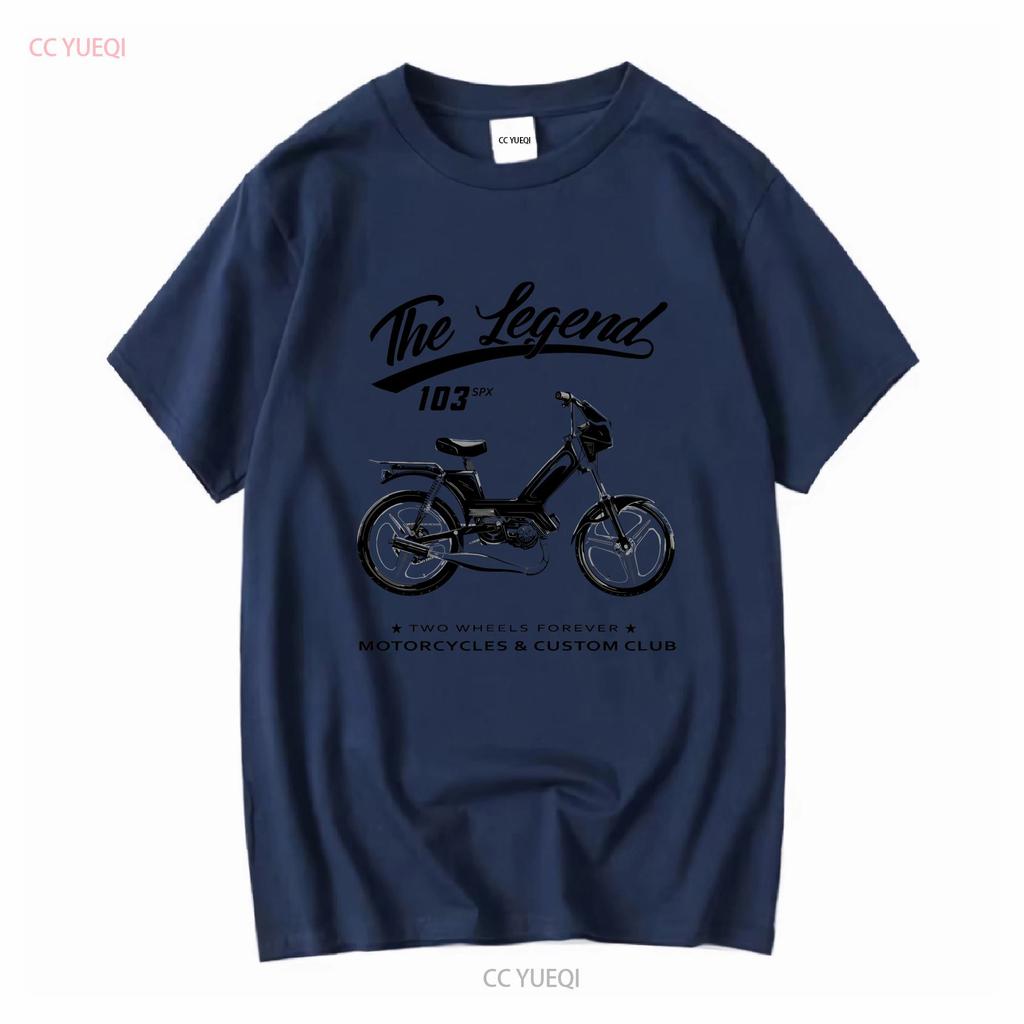 Moped 103 SPX Classic T-Shirt lang- oder kurzärmelig vintage gewaschen Streetwear Unisex lässig weich leicht bequem Mode
