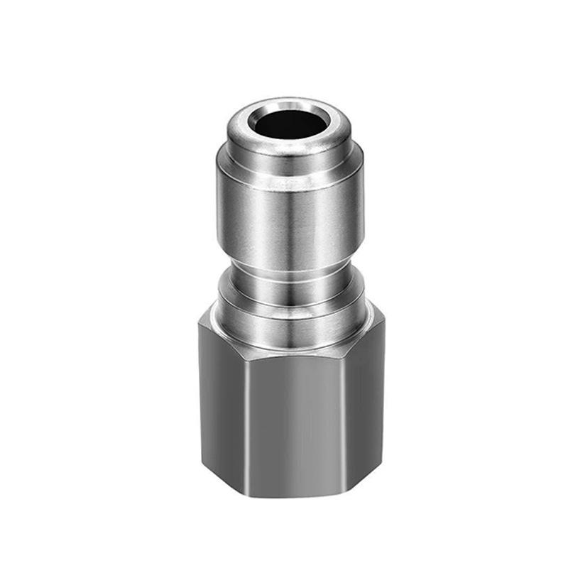 Stainless Steel 3/8 NPT Quick Connect High-Pressure Washer Fitting for Car Washers