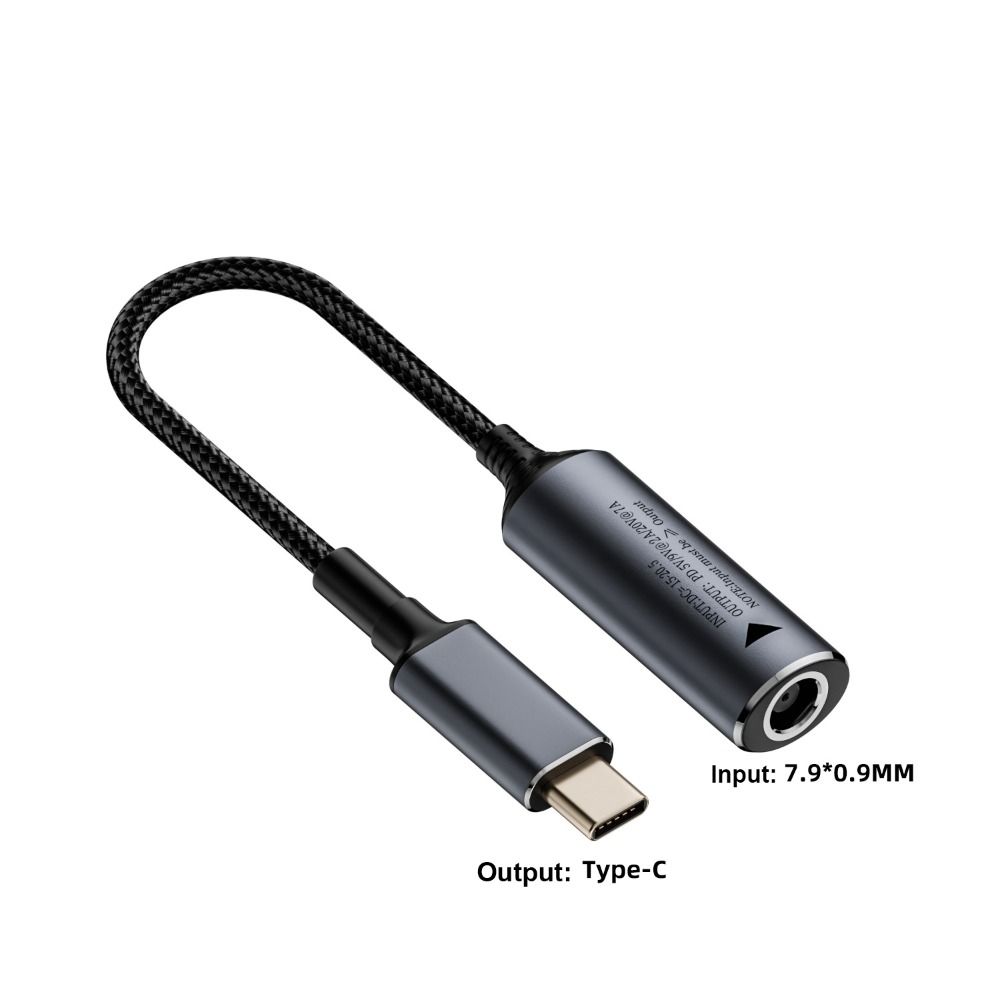 5/9/20V Laptop Charging Cable PD 100W DC to USB C Connector for Lenovo/HP/Samsung Home Office