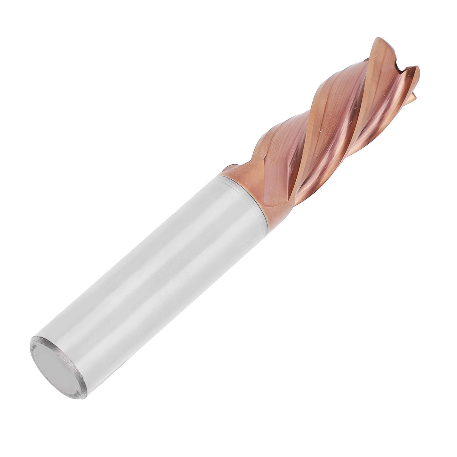 

4 Flute End Mill CNC Milling Cutter Tungsten Steel Metalworking Supplies 12 x 75 x 12D