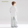 Mucmukn Girls' Chill Striped Short Sleeve T-Shirt