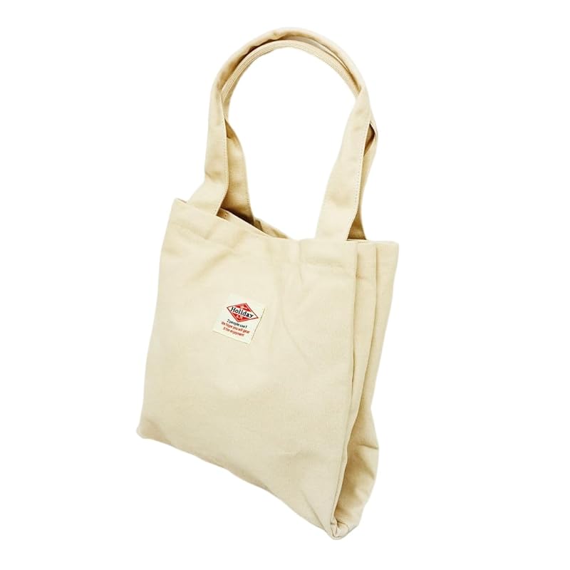 

[Keys] tote bag ladies [Ivory/Size: Height 34cm x Width 33cm x Width 2.5cm] bag tote A4 size canvas 3 layer structure (KB186)