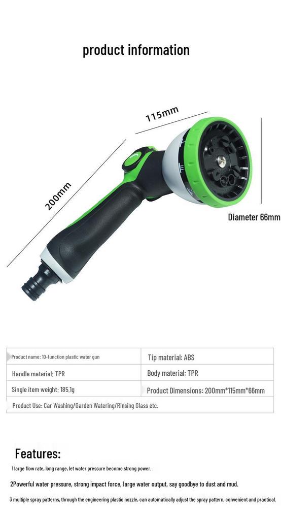 Retractable High-Pressure Hose: Versatile Car Wash & Garden Watering Tool for Easy Storage