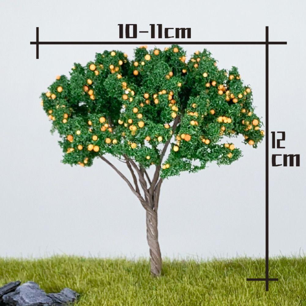 Multi-size Miniature Fruit Trees Sand Table Layout Lifelike Simulation Tree Figurine Fairy Garden Micro Landscape Scene Model