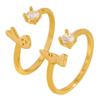 Cute Cartoon Rabbit Carrot Opening Ring for Women Men Fashion Personality Design Index Finger Ring Versatile Jewelry Accessories