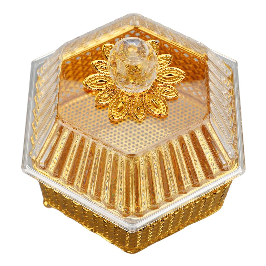 Dekorativní dóza Retro Vynikající Kov Akryl Cukrovinka s víkem na Párty Banket