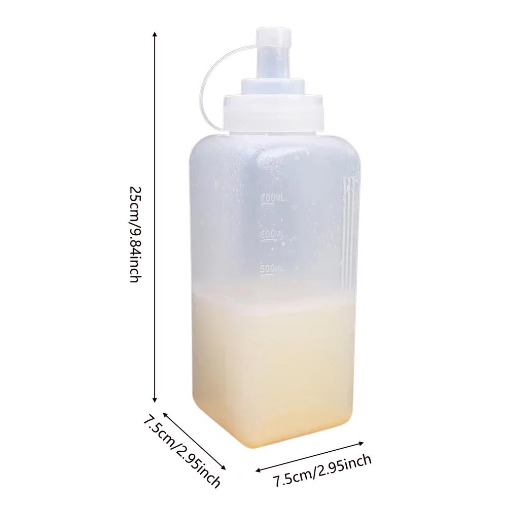 Condiment Squeeze Sauce Bottle Large Caliber Dressing Bottle Seasoning Bottle Kitchen Condiment Dispenser Kitchen Gadget