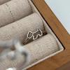 Hollow Puppy Ring S925 Silver Exquisite Simple Sexy Little Fresh Ring