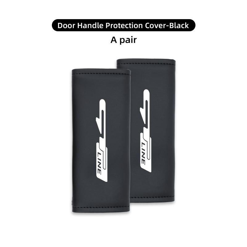 ABCDFY1 For KIA Car Door Inner Handle Protective Cover Non-slip Anti-Wear Protection Case gt gtline Xline ceed Forte RIO STINGER Seltos