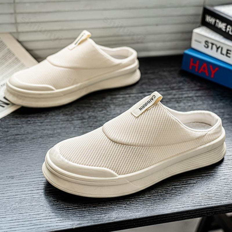 Men's Fashion Home Slippers 2025 Autumn Anti Slip Comfortable Breathable Outdoor Casual Slippers Indoor Platform Casual Shoes