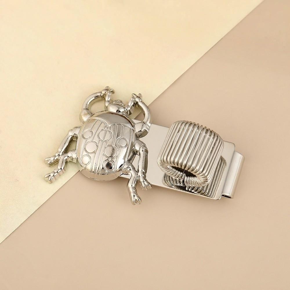 Creative Butterfly Rhinoceros Beetle Pen Clip Vintage Notebook Pen Holder Notebook Accessory
