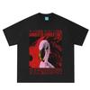 Damned If I Do Damned If I Dont Flamingo Funny Vintage Japanese Tshirt Unisex Unisex Shortsleeved Loose Casual Cotton Tshirts