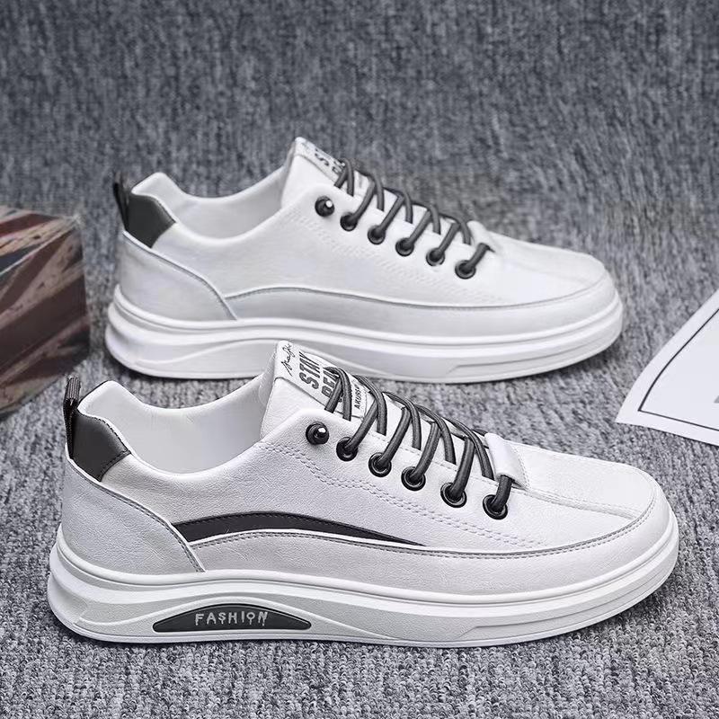 Men'S Shoes Spring Little White Tide Shoes Sports Casual Board Shoes Men'S Trend Versatile Shoes Men'S Leather Shoes