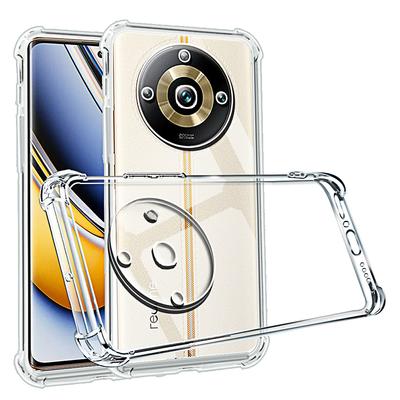Shockproof Phone Case for Realme 11Pro Plus Transparent Clear Silicone Soft TPU Back Cover Realme 11 10 9 8 7 6 5 Pro 9i 8i 7i