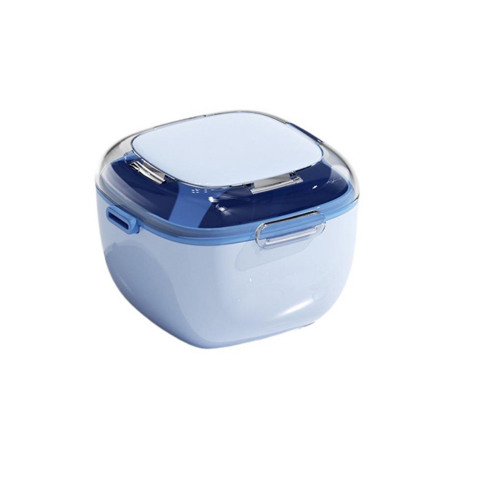 Sealed Orthodontic Retainer Storage Case Large Capacity Denture Soaking Cleaning Box  Travel