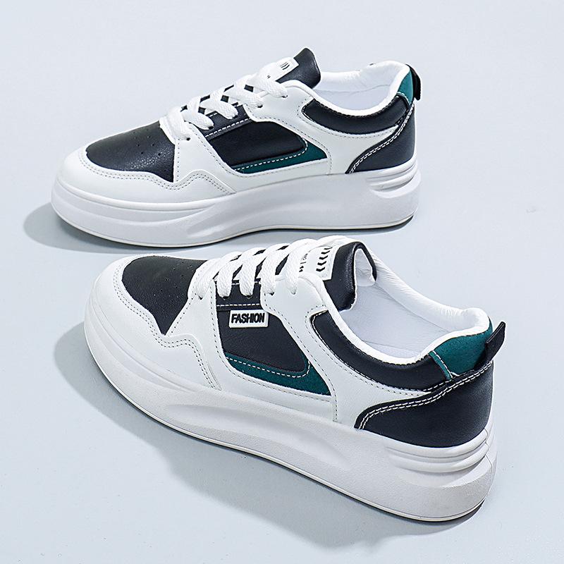 Little white shoes women's 2025 spring new versatile platform shoes female students Korean version ins Harajufeng sports board shoes