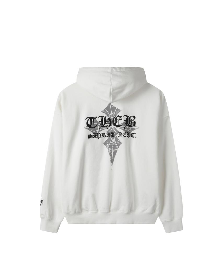THE B ARCHIVE Unisex Oversized Artwork Sweat Hoodie White