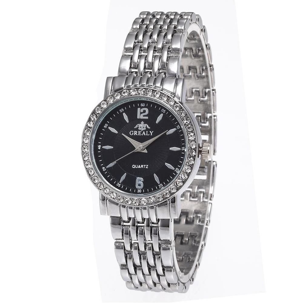New Fashion Women Watches Casual Men Wristwatch Rhinestone Ladies Quartz Watch Stainless Steel Relogio Feminino Lady Clock Hours