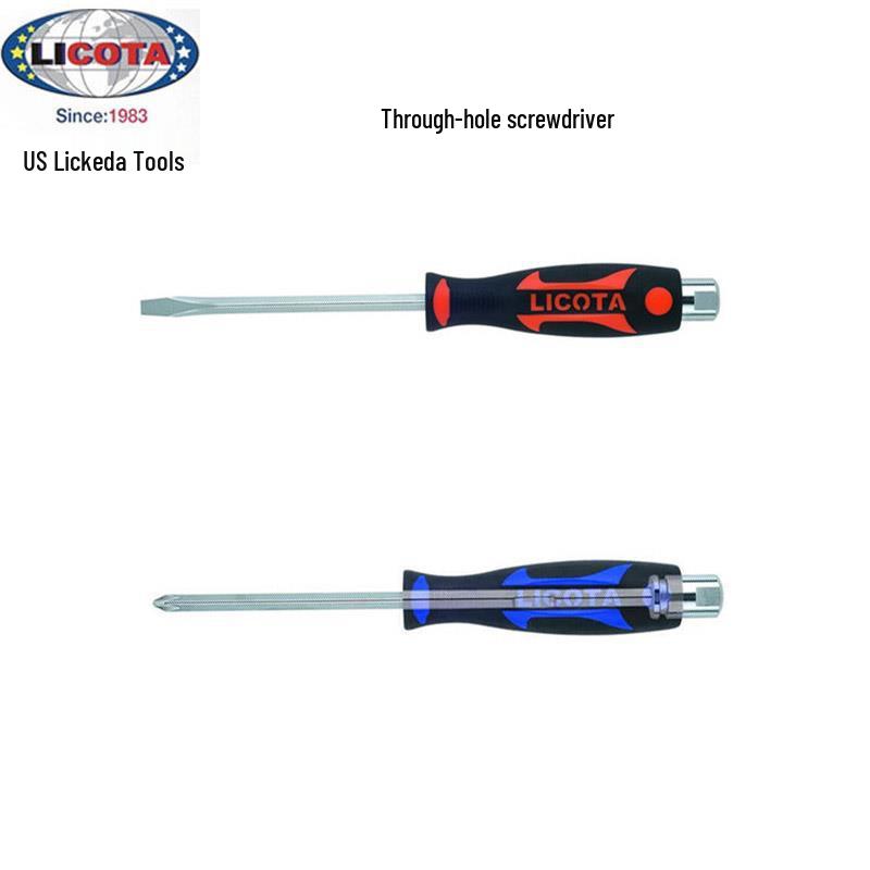 US LICOTA Multi-Functional Phillips/Slotted Screwdriver for Prying & Hammering