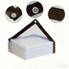 Telo in PVC Trasparente con Occhielli, Adatto per Giardino, Balcone, Terrazzo, Serra, Cortile, Pollaio, Portico e Campeggio