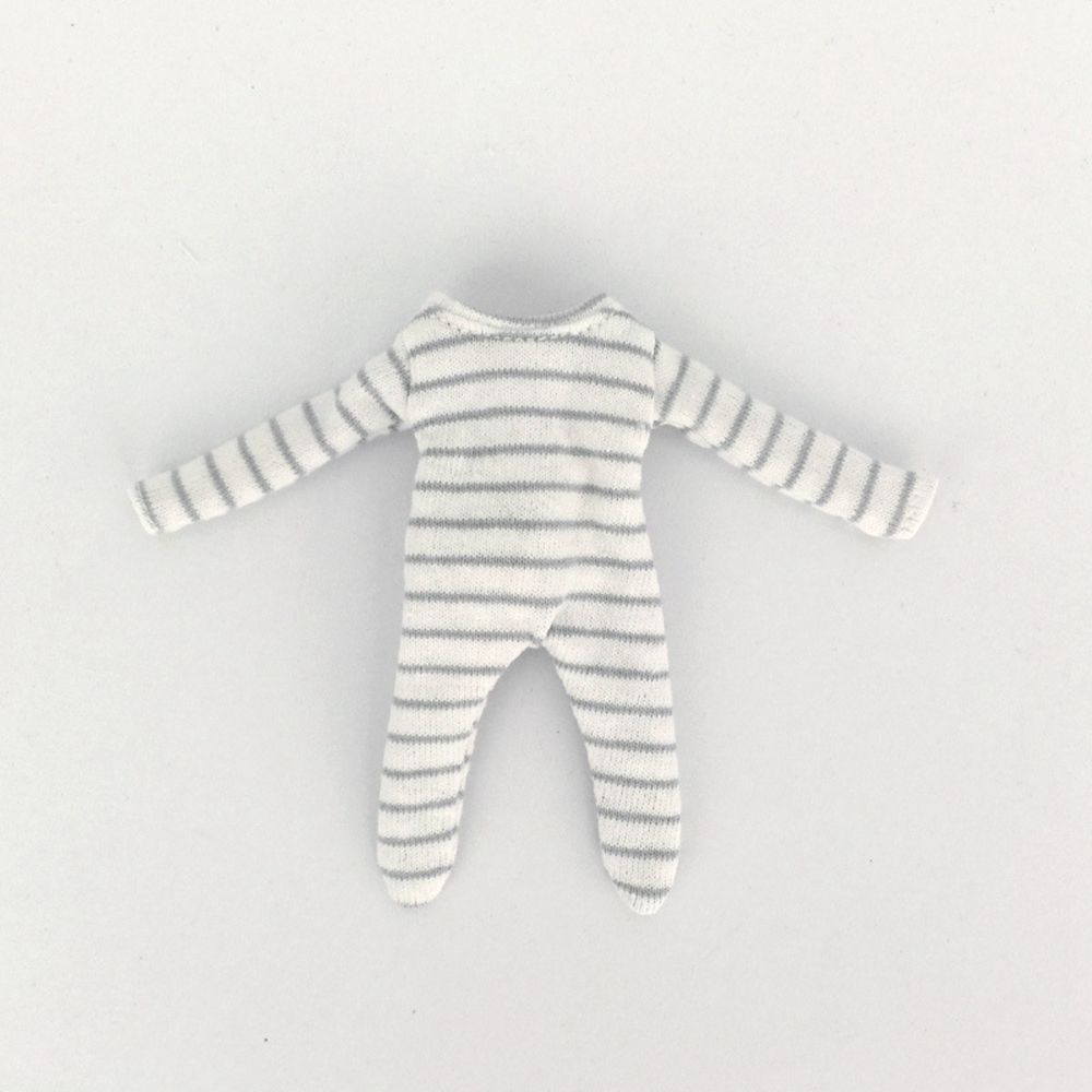 Cute OB11 Clothes Pajamas Striped Jumpsuits Sleep Clothes For 1/12BJD Dolls Accessories Body Molly Dressup Skirt Gift For Girls