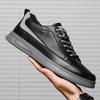 Men's Shoes 2025 Summer New White Casual Hollow Hole Cool Leather Shoes Men's Breathable Board Shoes Tide