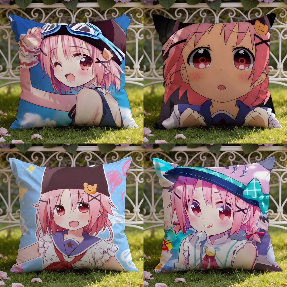 Anime S-School-Live! Cushion Cover Home & Car Dual-Scene Pillow Cover: Reversible for Premium Comfort