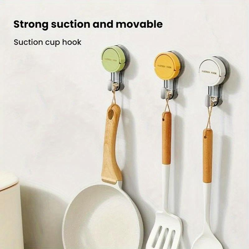 Suction Hooks Strong Vacuum Power Traceless No-Drilling Adhesive Hooks for Home Bathroom Kitchen Door Back and Toilet Area
