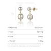 ANDYWEN 925 Sterling Silver Gold 5.8mm 8mm Pearl Drop Stud Earring Women Luxury  Pearl Women Winter 2023 New Jewelry