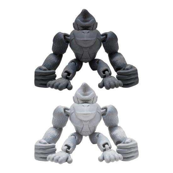 3D Printed Gorilla Toy Flexible Articulated Gorilla Model with Movable Joints Collectible Figurine for Desk