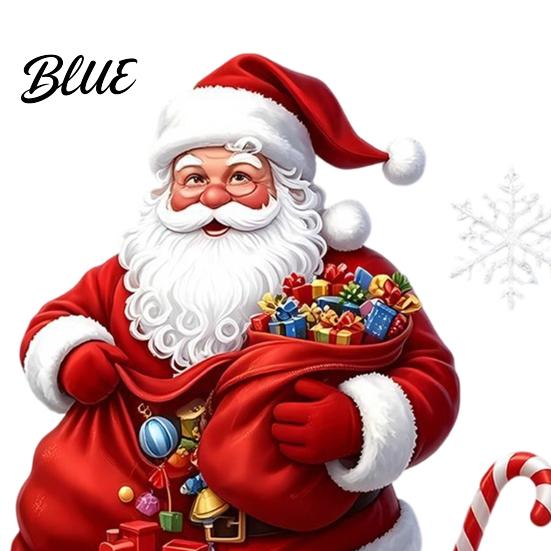 Christmas Gift Ideas Santa Claus Window Static Sticker Reusable Waterproof PVC Decal Decorative Wall Decals HD Printing Clings for Home Glass Doors