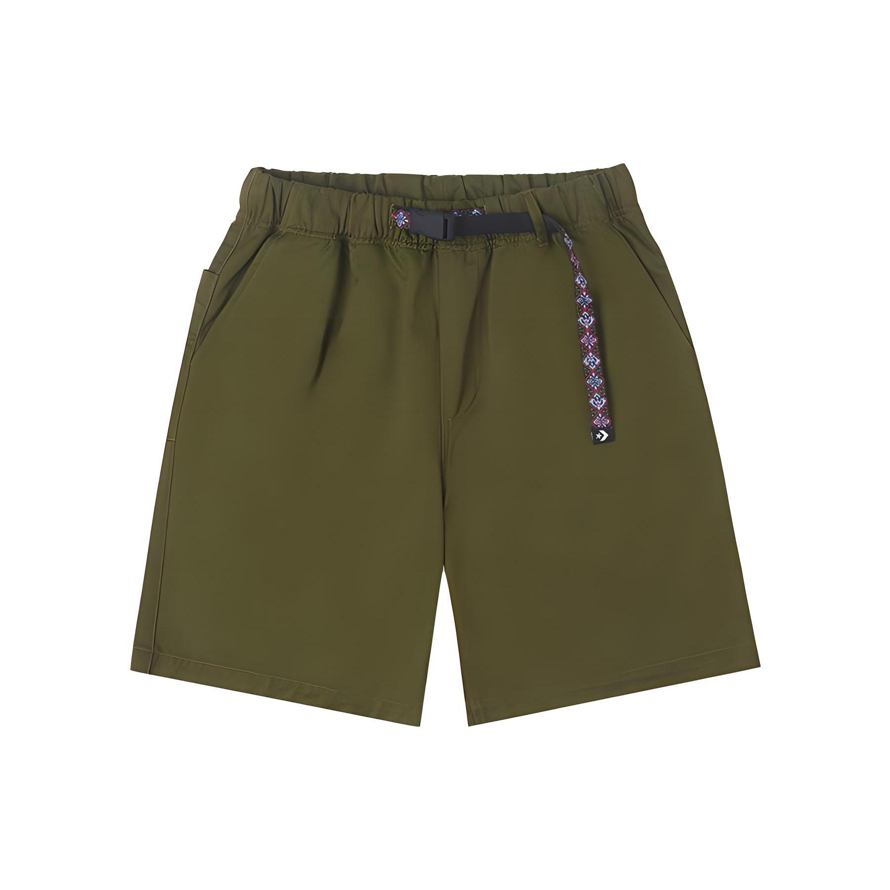 Converse Elevated Lightweight Cargo Short Asia Sizing Olive Green Men s 10025289-A02 XL