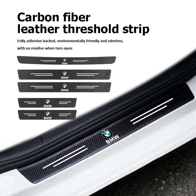 Car Sill Strip Carbon Anti-Scratch Protection Threshold Sticker For BMW M 1 3 4 5 6 7 Series M3 M6 F01 F02E34 E36 E70 F10 X6 X1