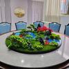 Best-selling Dining Table Flower Arrangement, Hotel & Restaurant Decor, Large Round Ornaments, Miniature Landscape Tree