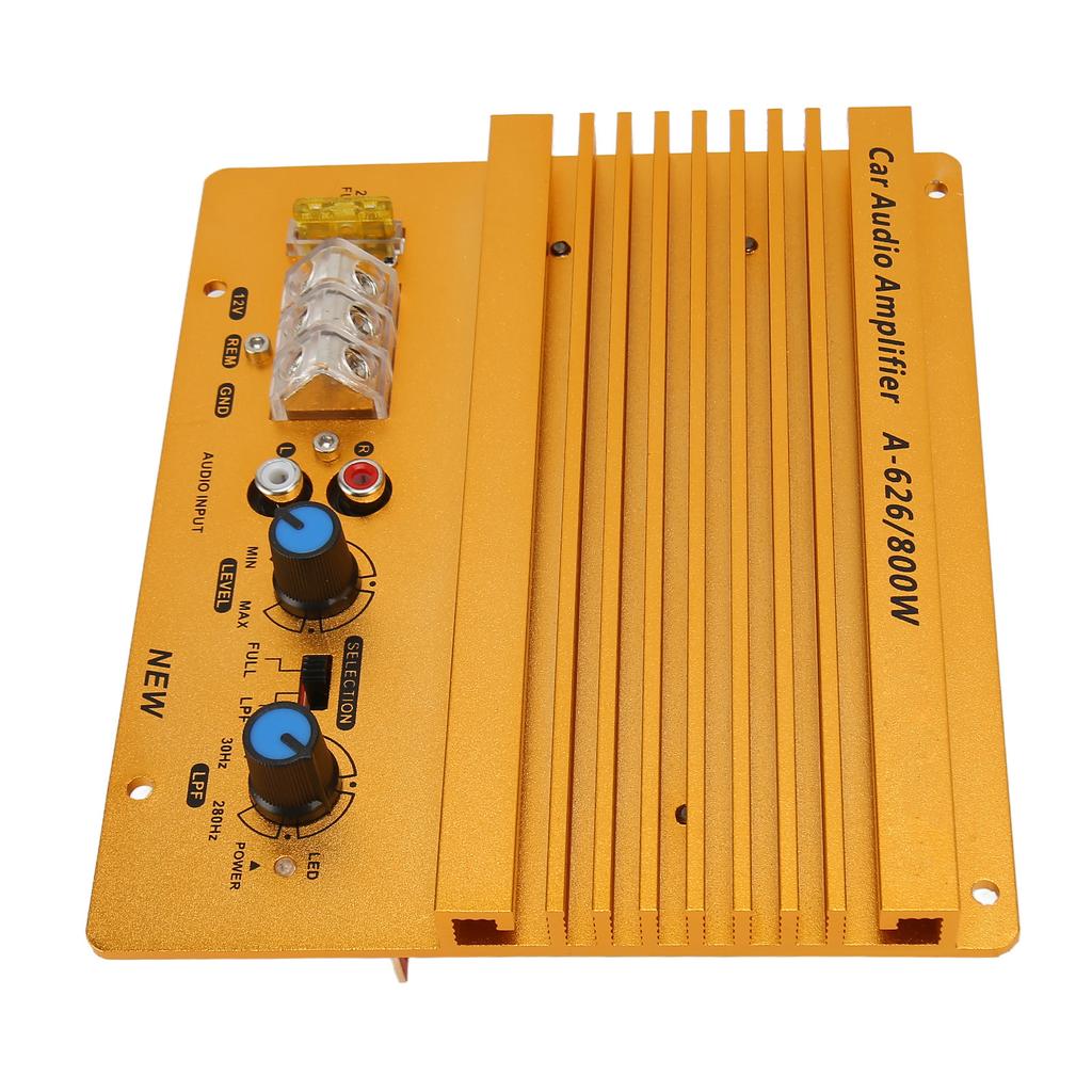 12V 800W Car High Power Amplifier Precise Heat Dissipation Stereo Amplifier for Vehicle