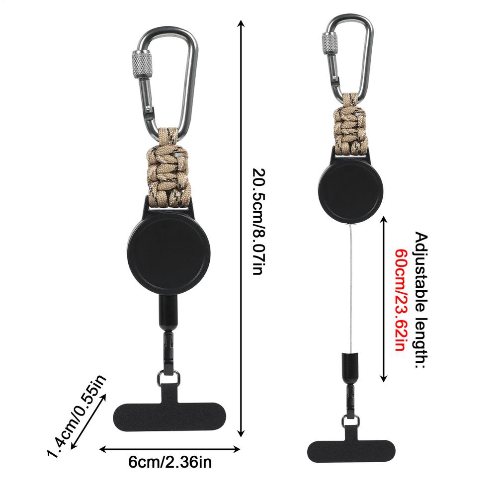Retractable Lanyard For Phone Length Adjustable Anti-Theft Accessories Phone Tether Lanyard For Office School Travel Vacation