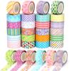AUGSHYO Cute Masking 24 5m Washi Decorative Gift 15mm Wide Tape, Rolls, Roll, Tape, Tape, DIY, Wrapping, (Colorful)