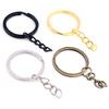 20pcs 25mm 28mm 30mm Rings Keychain Key Ring Chain Multi-colors Round DIY Jewelry Making Accessories Findings