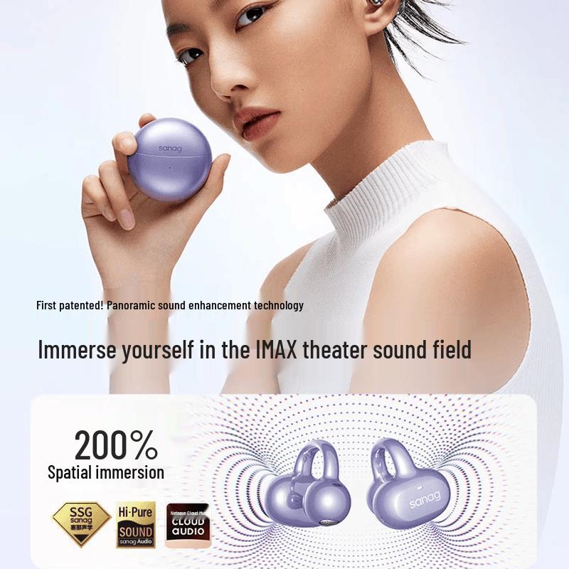 SANAG S6S Pro II Open-Fit Ear Clip Wireless Earbuds