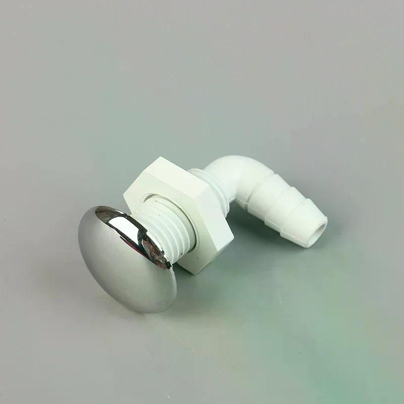 Hot Tub Air Jet Air Nozzle Chrome-plated Surface Non-metallic White Base Massage Bathtub Spa Accessories