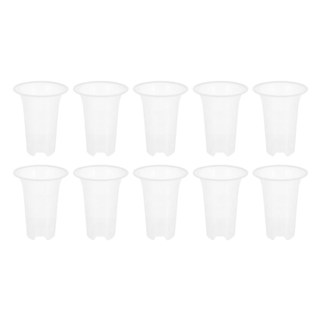 5Pcs Thicken Orchid Pots Plastic Plant Nursery Pots for Orchid Transplantation Air Circulation Root Health Water Absorption