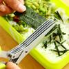 Muti-Layers Kitchen Scissors Stainless Steel Vegetable Cutter Scallion Herb Laver Spices Cooking Tool Cut Kitchen Accessories