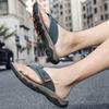 Infradito da Uomo Pantofole Leggere Sandali alla Moda Casual da Esterno Pelle Traspirante Antiscivolo Scarpe da Spiaggia Uomo
