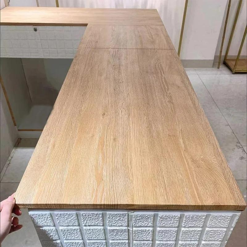 Waterproof Wall Stickers Wood Grain Cabinets Adhesive Wall Wallpaper Desktop Renovation 40cm Home Decoration Mold Resistant